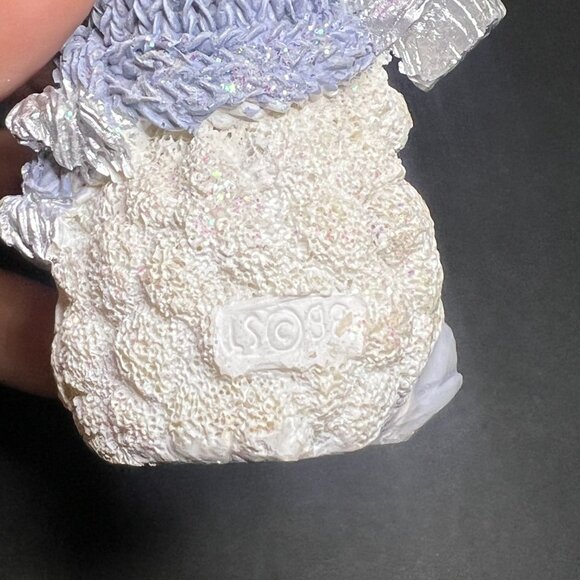 Vintage 1998 The Encore Group Snow Buddies Snowman w/ Noel Christmas Ornament 3" - Picture 6 of 6